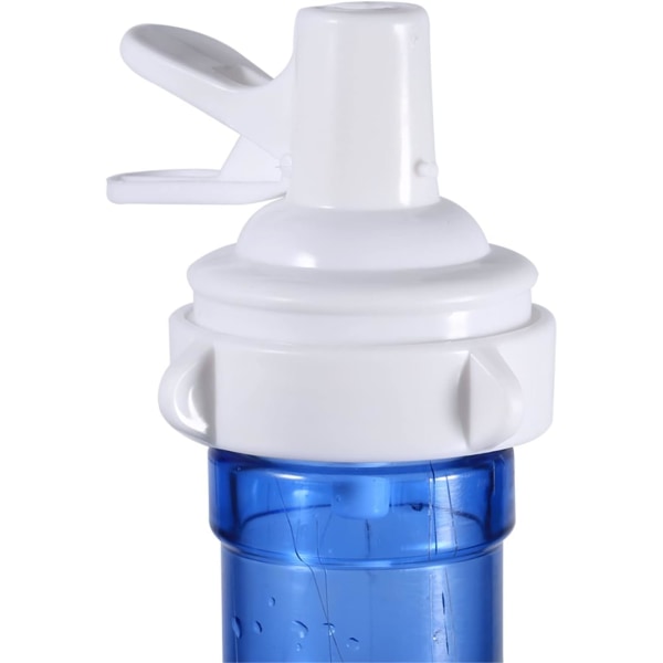 2 gode springvandsventiler Bærbare plastventiler udendørs campingvandflasker Hvide springvandstutventiler Passer til 48MM kroneflasker