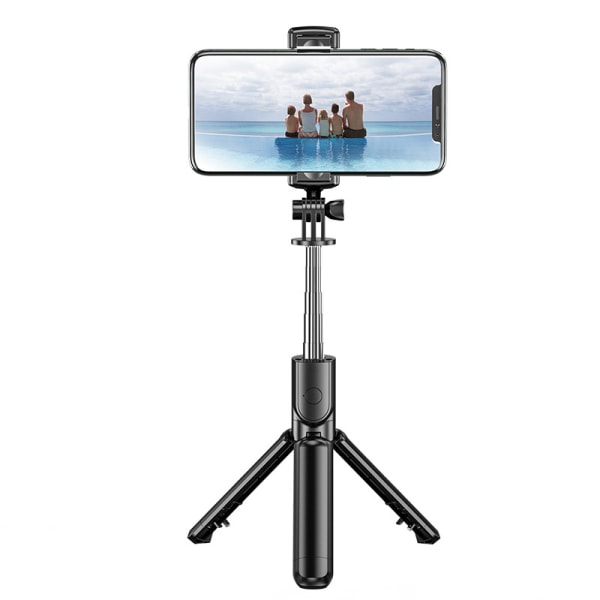 Bluetooth Selfie Stick, 3 i 1 Selfie Stick Stativ Bluetooth Selfie Stick Utvidbar Teleskopisk Justerbar Monopod med Avtakbar Fjernkontroll  S