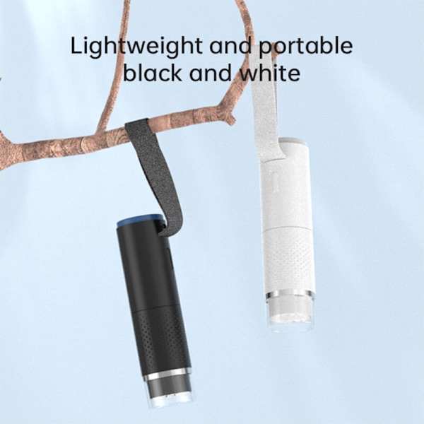 WIFI 1200x trådlöst portabelt mikroskop, uppladdningsbart endoskopiskt förstoringsglas, 2 m optisk digitalkamera, 50-1000x förstoring, 8 LED-lampor ad