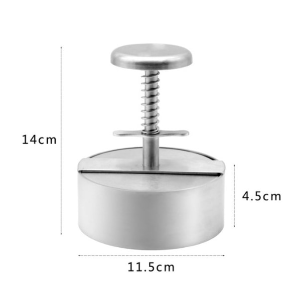 Hamburgarepress, Justerbar 304 Rostfritt Stål Icke-Klibbig Hamburgare Fylld Hamburgare Press Maker Patty Görning Form för Perfekta Hamburgare Köttbullar Dinn
