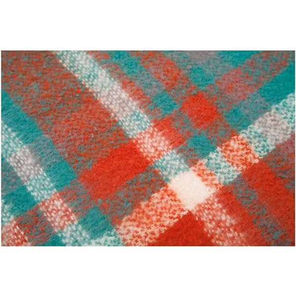 Stor chunky rutete skjerf sjekket fargerike oversized skjerf myk stor kasjmir ull tykk vinter varm teppe kvinner
