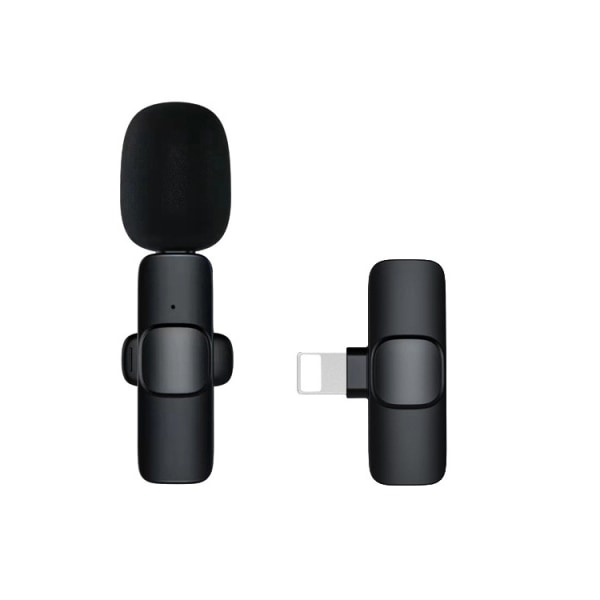 Trådløs Lavalier-mikrofon, CP1(A) 2,4GHz Trådløs Lavalier-mikrofon (Lightning Adapter), 1 sender og 1 mottaker for Iphone, Ipad,