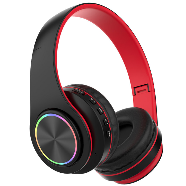 Langattomat kuulokkeet B39UV Bluetooth 5.0 20x8x18 cm (musta punainen)