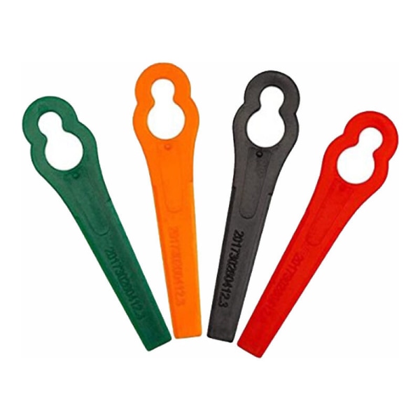 Sæt med 100 udskiftningsplader i plast til Florabest LIDL kanttrimmer - Længde 8,3 cm