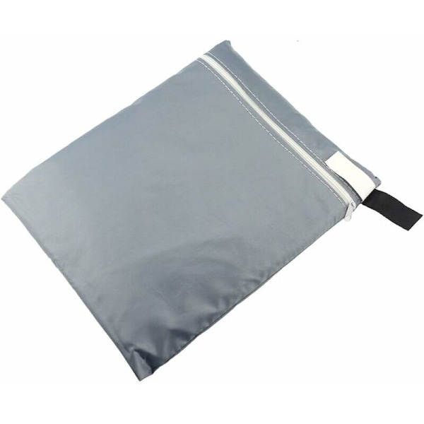 Oppbevaringspose for puter - Slitesterk 210d oppbevaringspose for hageputer, glidelåstrekk for oppbevaring av utendørs puter med håndtak og kapasitet 81 x 81 x 61 cm (gr