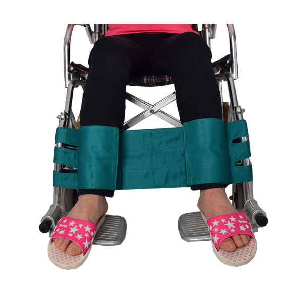 1 vihreä jalkatukihihna, pyörätuolin vyön jalkatuki luistamaton mainos