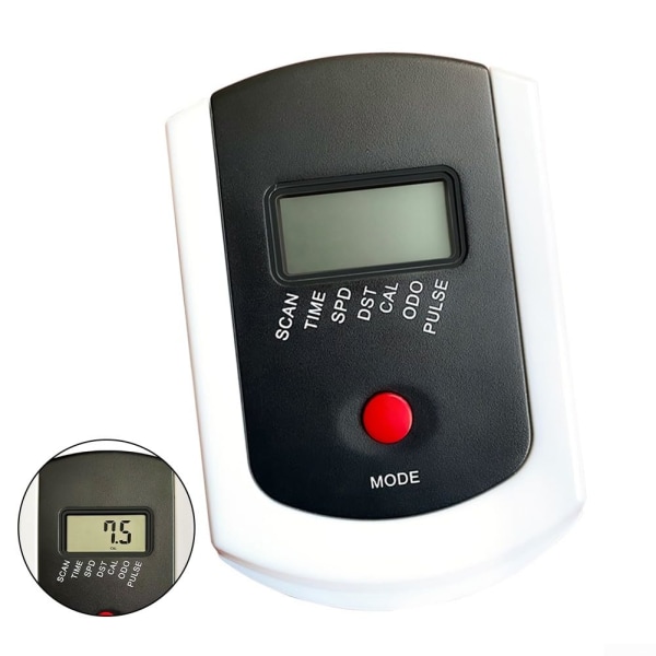 Indendørs motionscykelmonitor, stationær speedometer til de fleste sportscykler 108 x 164 x 28mm