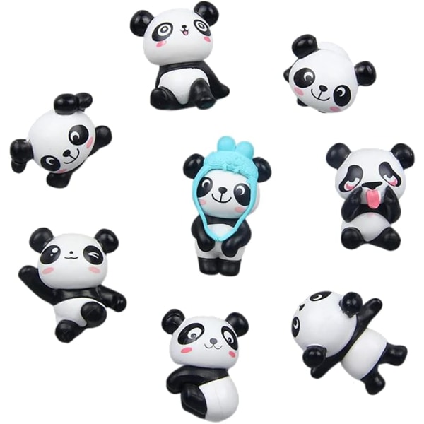 8 stk panda-dyremagneter, pandamagneter, dyrekjølemagneter,