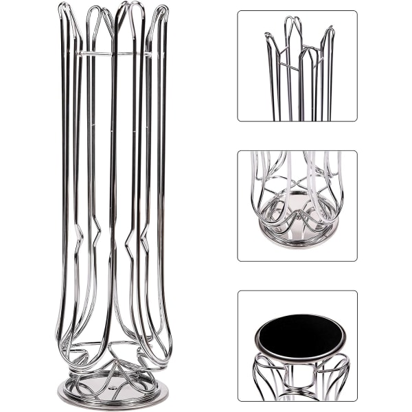 Kaffe-kapselholder kompatibel med Vertuo (24 x kapsler) - Holdere for kaffe-kapsler - Roterende holder