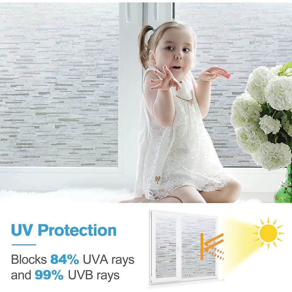 60x300cm Självhäftande fönsterfilm Electrostatic Blackout Anti UV