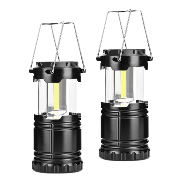 Lykt batteridrevet, bærbar LED-lanterne med sammenleggbar krok