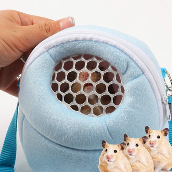 Bærbar Dyretransporttaske, 2 stk Åndbar Hamster Rejsetaske