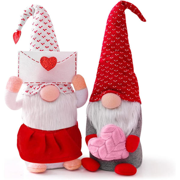 2 kappaletta ystävänpäivän kääpiö plyysikoristeita ystävänpäivälahjoja (ystävänpäivä)