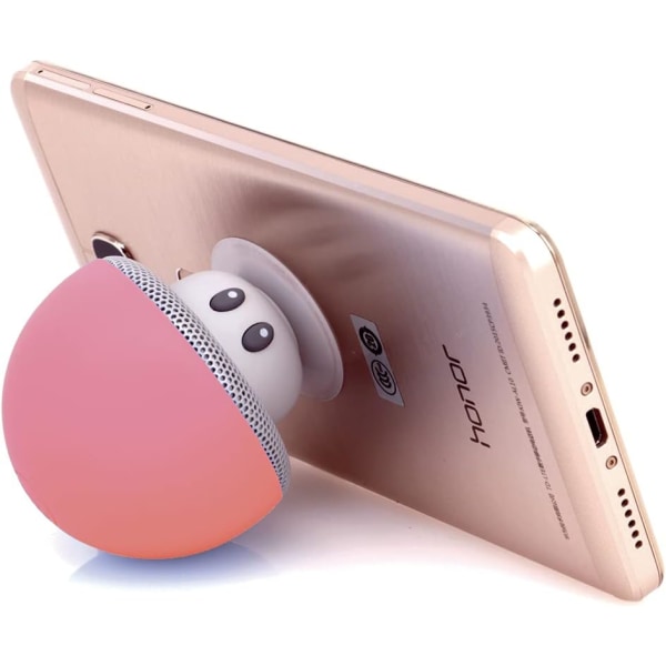 7,3*7,3*8,9cm (gul) Vattentät Bluetooth-högtalare Svampp Mob - Kraftfullt ljud - Multifunktion - Kan sugas fast var som helst - Presenttips