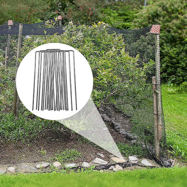 Anti-fågelnät 7,5 x 15 m, skyddsnät för fåglar, träd, frukt, grönsaker, damm - svart