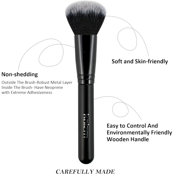 Makeupborstar, Makeupset 15 delar, Makeupborste Set Svart för Makeup