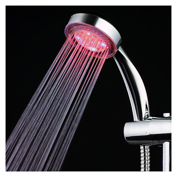 Rainbow Bather LED Duschhuvud med Ljus - Duschhuvuden för Badrum 7 Färgers LED Handhållet Duschhuvud för Nöje