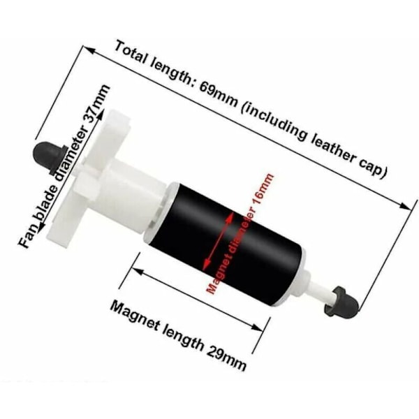 Lay Z Spa Pump hjul / Rotor E02 Fix (69 mm)
