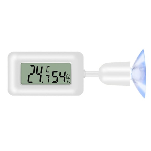 Digital hygrometer termometer, Mini termometer temperatur LCD termometer hygrometer med bakgrundsbelysning för reptil, vivarium, växthus, baby