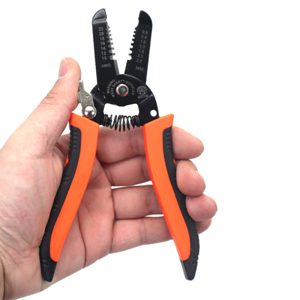 Wire Stripper, Wire Stripper, Kabelskærer, Multifunktionskrimper, Wire Stripper Cutter Tool, Vedligeholdelseselektriker, Loop Design