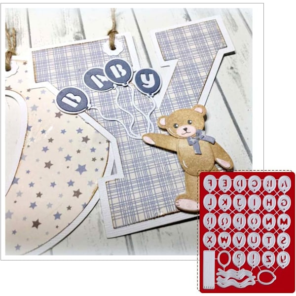 Tal og bogstaver metal skæredøre stencil scrapbooking prægning album papir fotokort håndværk
