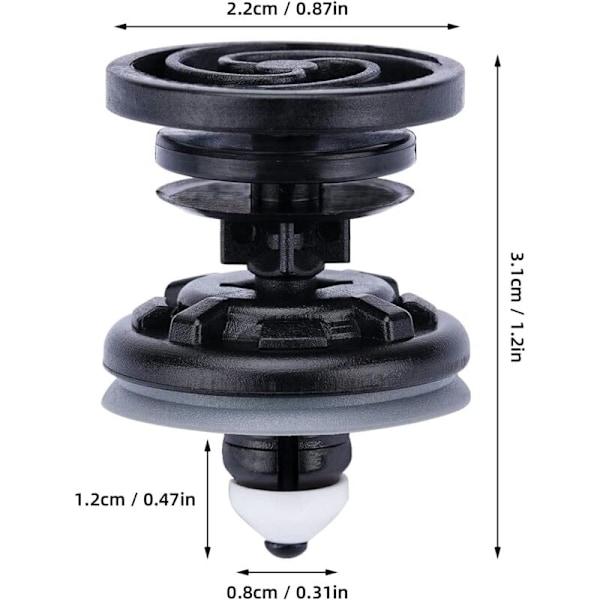 50 Stycken Bilfäste Clips, Bildörrpanel Fäste Clips, Nitar Plast Kaross Clips för T5 för Golf 5 6 7 för VW T5 T6 för T5 A1 A4 A5 A6 Clips