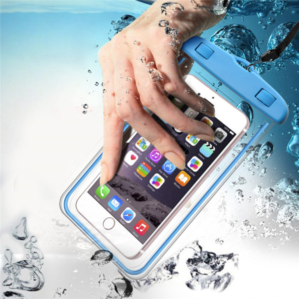 Svart-vanntett smarttelefonveske [pakke med 2] IPX8 vanntett veske
