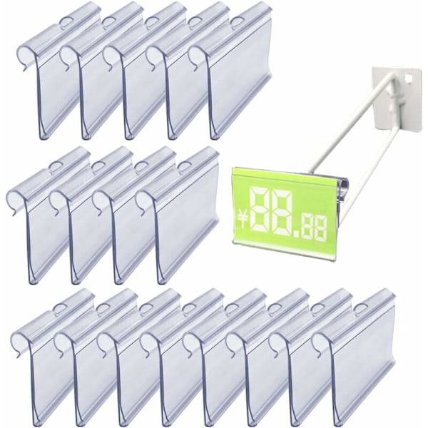 100 st Transparenta plastlags skyltar display stöd stöd pris pincetter