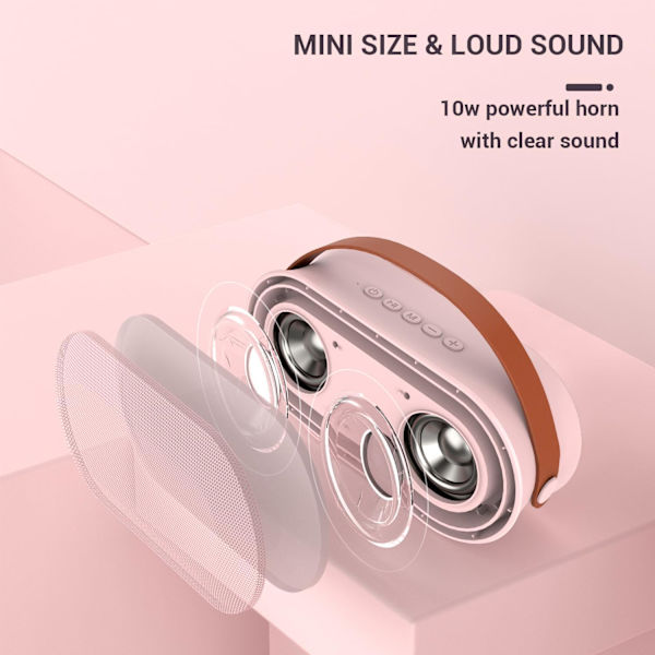 Mini-karaokelaitteisto lapsille, jossa 2 langatonta mikrofonia, kannettava Bluetooth-kaiutin aikuisille, jossa stereobasso, LED-valo, perhejuhlat ja