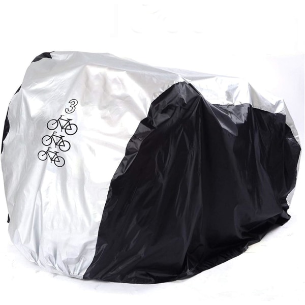 Tre cykelskydd 190T Vattentät Nylon Utomhus Bärbar Presenning Cykelskydd Utomhus Multi Cykelskydd, Dammtät, Regn och UV-skydd