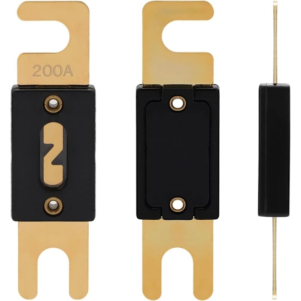 ANL Sulake 200A 32V ANL-200A Auton Sulakkeet Litteät Sulakkeet 200 Amp 32VDC Auton Audio Suojaukseen (3 kpl/pakkaus)