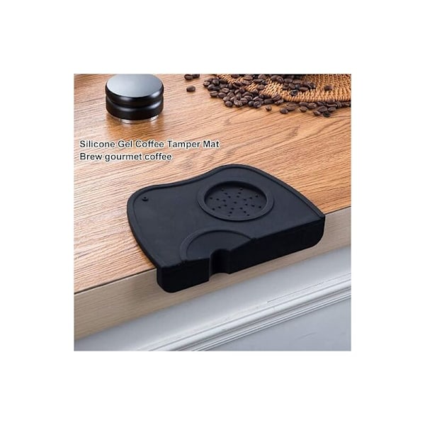 Måtte til kaffestempel, espresso-tampingmåtte, kaffepresseunderlag, kaffestempelmåtte, café-tampermåtter, espresso-buffer kaffehjørne tamperholder-underlag