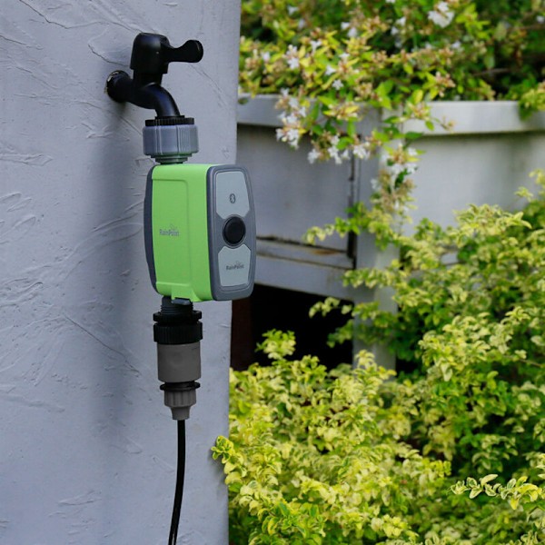 RAINPOINT - Smart Bevattningssystem Ventil - App-styrd via Bluetooth-anslutning - Kan anslutas till 3/4'' trädgårdsslang, ingen HUB krävs