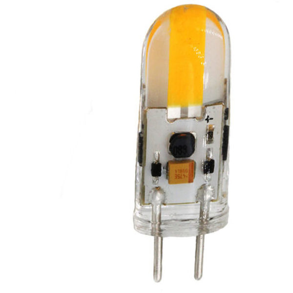 Pære GY6.35-3W Silikone -COB AC / DC12V, varm hvid - varm hvid