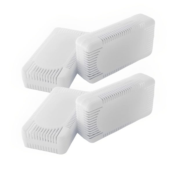 Kylskåpsdeodorant (4-pack) - Naturlig bambukoldeodorant Bättre än bakpulverdeodorant för kylskåp, rum, bil, garderob, skåp