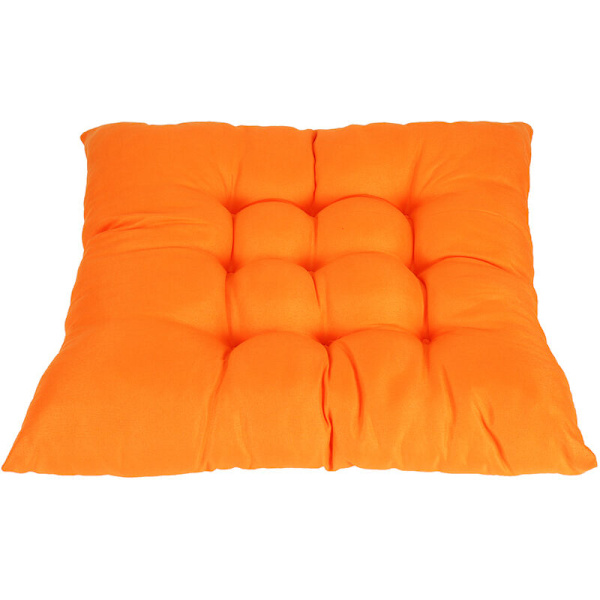 41 x 41 cm behagelig blød sædehynde til indendørs og udendørs brug orange
