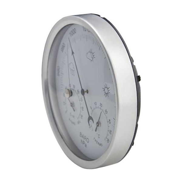 Météoo barometer med analog urtavla med hygrometertermometer atmosfäriska tryckmätningar Enkelhet och lättläst