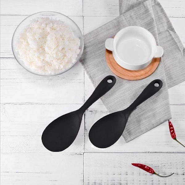 2 stk. silikone risske, non-stick risske, silikoneske ske ske ske til riskoger, kartoffelmos