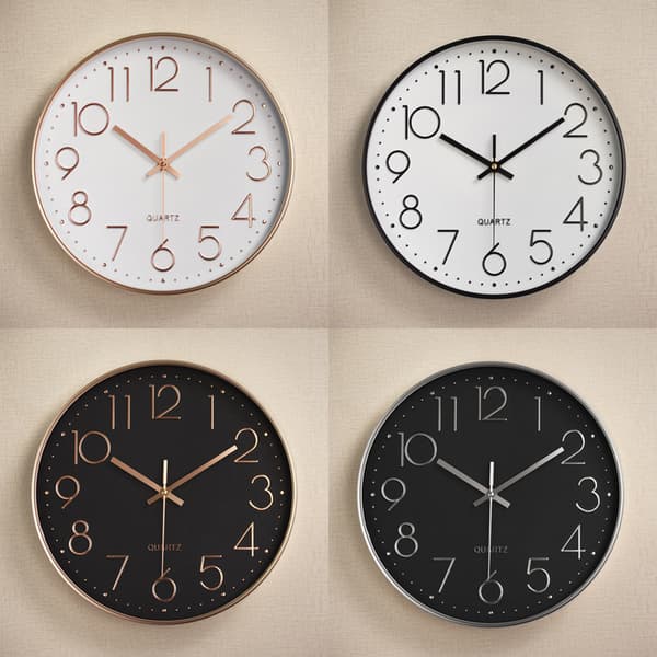 12\" Modern väggklocka