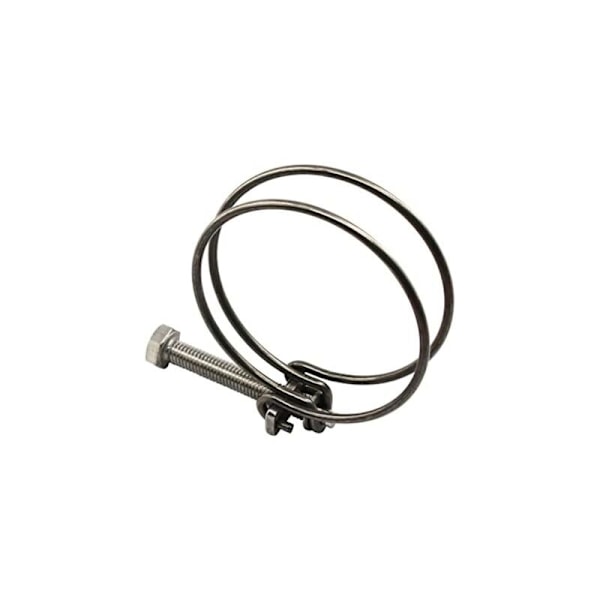Sett med 6 strammehalsbånd i rustfritt stål 304 med dobbel wire 55-60 mm
