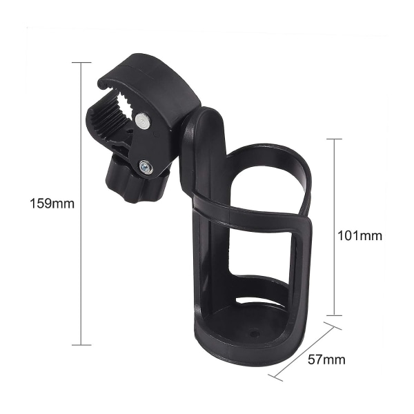 2PCS Universal Cup Holders 360° Rotation Design för olika barnvagnar, paraplyvagnar, barnvagn, vagn, vagga, barncykel, cykel, etc.