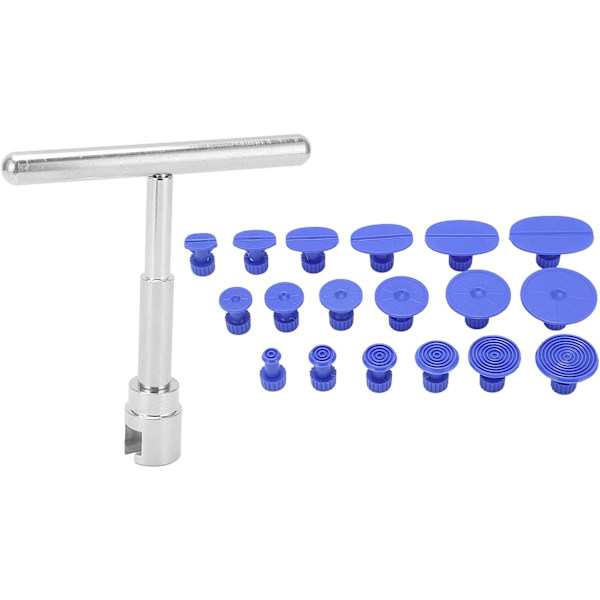 Dent Puller, Dent Puller Kit, Slide Hammer T Bar Tool med 18 Dent Removal Tabs