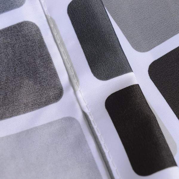 Mildew Resistent, Antibakteriel, Vandtæt, Tyk Polyester Mosaik Bruseforhæng (200 Bred * 220 Høj CM)