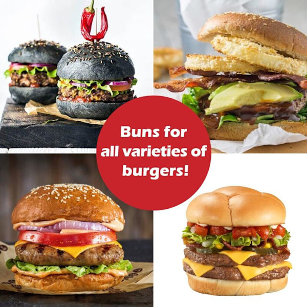 Sæt med 2 Burgerbolleforme silikone briocheform til hamburgere i form af en lille skive på 29,8171,8CM