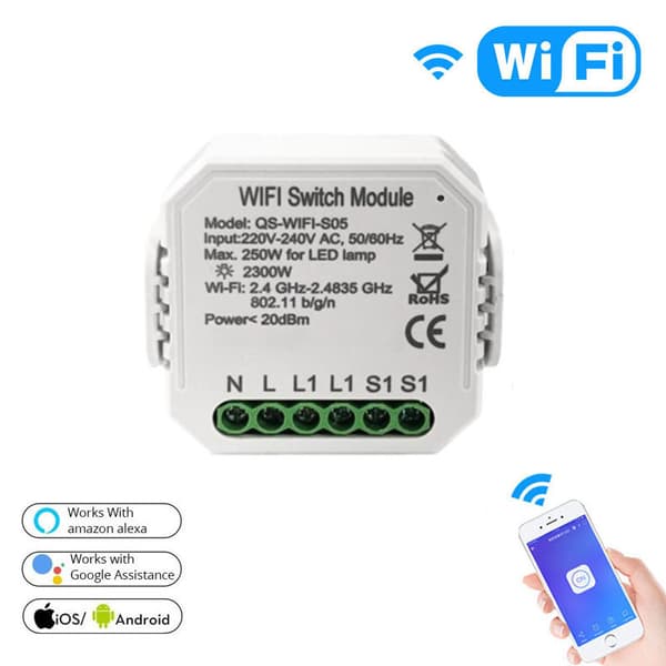 Trådlös rullgardinsmodul, sändarswitch switch gardin persienner, väggrelä