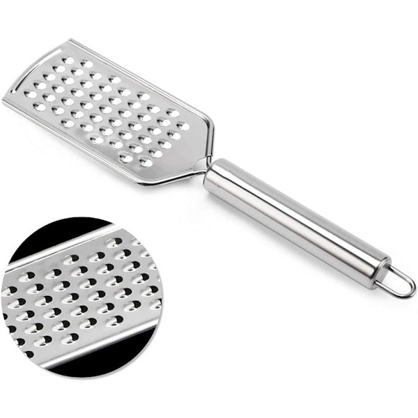 2PCS Kjøkkenrivjern, Ostedrivjern Fint Rivjern for Kjøkken med Håndtak og Razor-Sharp Rustfritt Stålblad og for Sjokolade, Ost, Gulrot, Ingefær