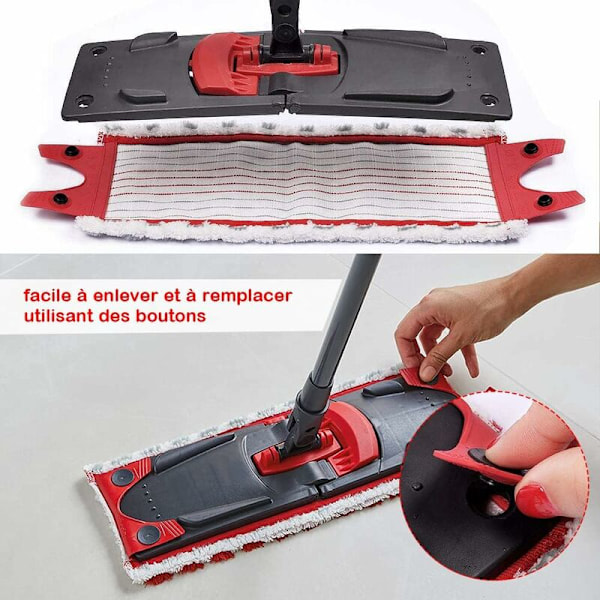 Set med 4 mikrofiberersättningsmoppar för Vileda EasyWring Ultramax/ 1-2 spray mikrofibermoppar för Vileda Ultramax, Ultramax, Ultramax Plus och Easy Wa