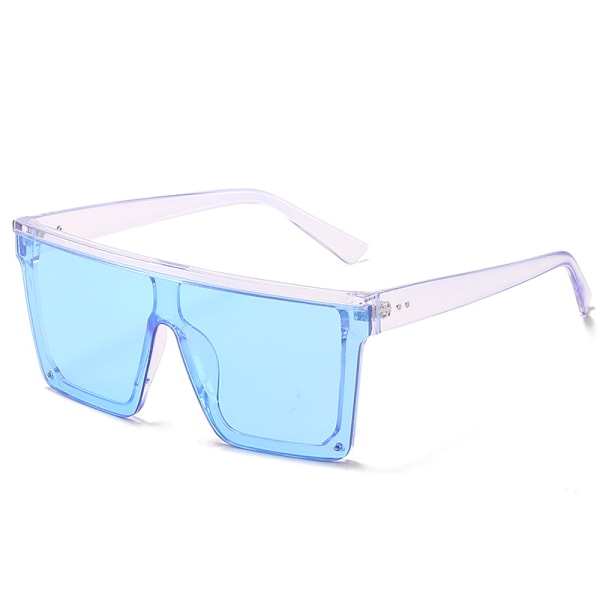 Square oversized sunglasses for women and men's fashionable flat top large frame