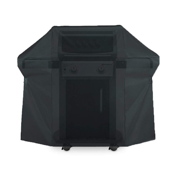 BBQ-huva med stora fickor, grillöverdrag, kraftig 210D Oxford presenningöverdrag gasgrillskydd 145 x 61 x 117 cm