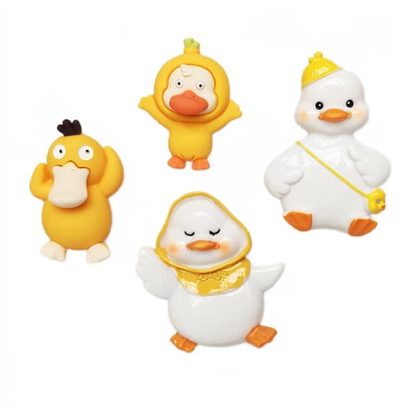 Kodak Duck 3D harpiks kjøleskapsmagnet (4 stk.)